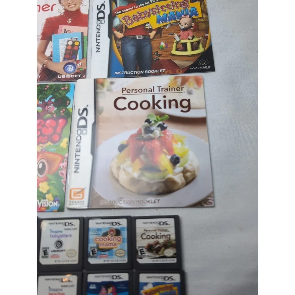 9x Nintendo DS Games Kids Girls Learning Cooking Babysitting Games Puppy Luv...